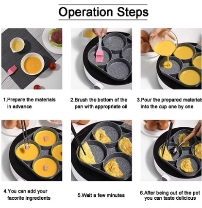 Non-Stick Four-Hole Fried Egg Pan